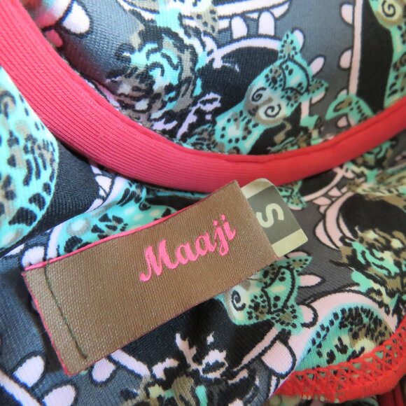 MAAJI Sublime Blimey Cover Up Bright Mesh Skirt Maxi Dress - Size S - Picture 15 of 15